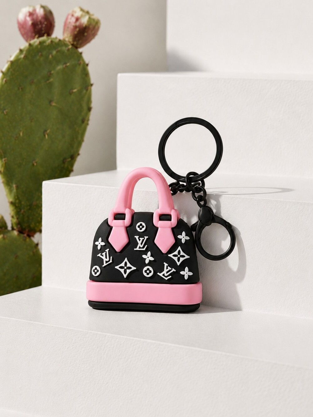 1PC Keychain Bag Charm Mini Lux FASHION Bag Silicone Purse Accessory